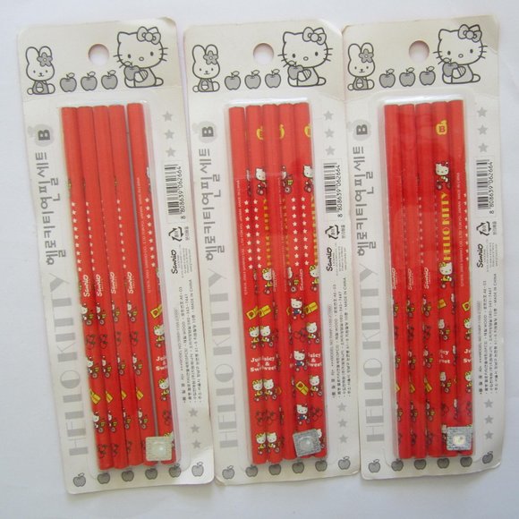 Hello Kitty 3 Pack (15 Pcs) Pencils - Picture 3 of 4